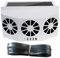 Solar Powered Fan for Car - Solar Quiet Vent Fan, Car Window Fan | Car Window Vent Fan, Auto Ventilator Fan with 1600mAh Battery, Solar Powered Car Ventilator Fans for Vehicles