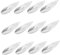 TOPBATHY 12 Piezas Cucharas para Cavar Frutas Cuchara Peladora De Kiwi Cuchara De Kiwi Removedor De Piel De Frutas Cuchara De Excavación De Kiwi Ralladores De Kiwi Acero Inoxidable 430