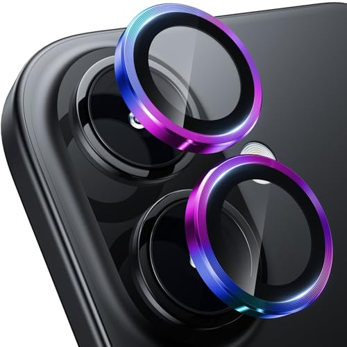 WSKEN für iPhone 17/16/16 Plus Kameraschutz 9H Kratzfest | HD Kamera Metallglas Displayschutz Folie Militär-Sicherheitsglas,Anti-Fingerabdruck,Handyhülle Freundlich,Titanium