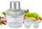Hoapin Hachoir Électrique 400 W, Hachoir à Viande Avec Bol Verre 2,5 L + 0,8 L + 0,5 L, 3 Niveaux de Vitesse, Mixeur Bebe Pour Viande, LéGumes, Fruits, Fruit Sec