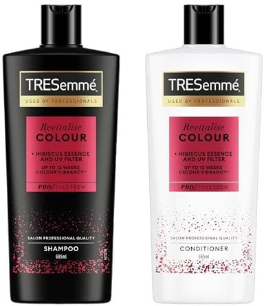 TRESemmé Revitalise Colour Shampoo & Conditioner Set, 685ml Each – With Hibiscus Essence & UV Filter for Up to 12 Weeks Colour Vibrancy | 2 x 685ml
