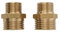 D&DHardware 2 Stück Doppelnippel Messing Außengewinde G 1/2 Zoll x 3/8 Zoll,Reduzierstücke 1/2 Zoll auf 3/8 Zoll,2 Stück Reduziernippel für Wasserrohr