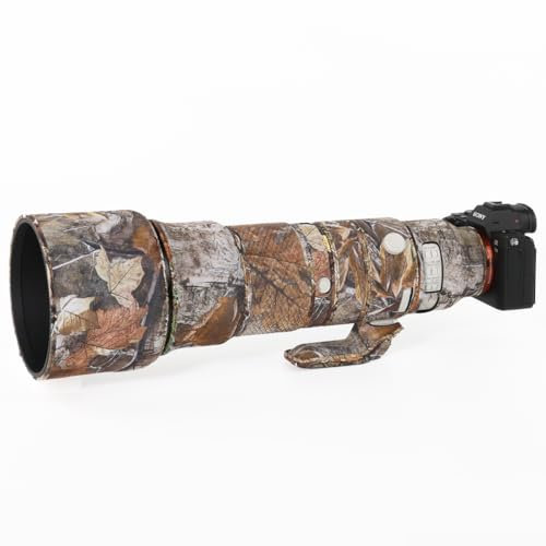 CHASING BIRDS Camouflage Waterproof Lens Coat for SONY FE 400-800mm F6.3-8 G OSS Rainproof Lens Protective Cover (Forest)