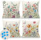 Cirzone Kissenbezug 40x40 4er Set Outdoor Kissen Wetterfest Leinen, Boho Deko für Deko Wohnzimmer, Garten, Balkon