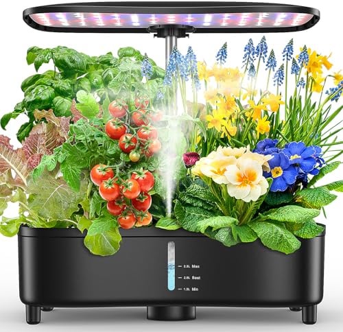 Quirlig Potager Intérieur 15 Pods, Smart Garden Hydroponique avec LED