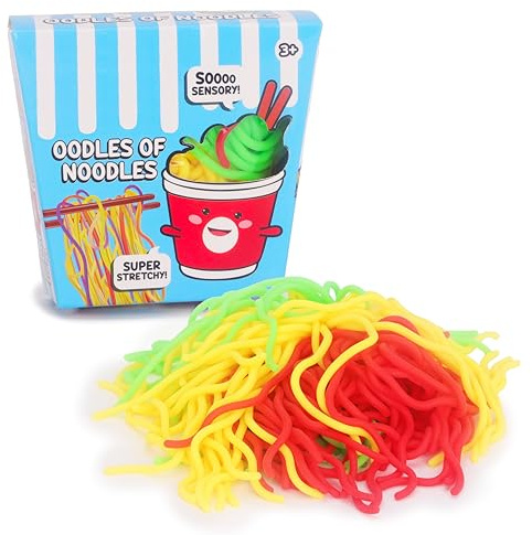 Toyland® Spaghetti Antistress Morbidi e Colorati - Corde Sensoriali Antistress, Giocattolo Sensoriale da Schiacciare per Tutte le Età - Dai 3 anni in su