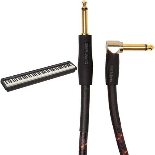 Roland FP-10 88-Note Digital Piano with Gold Series Patch Cable 3m Angled