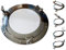 Sea-Club Bullaugenspiegel Bullauge Aluminium vernickelt Ø=28cm