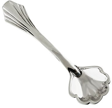 Sterling Silver Small Scalloped Edge Salt Spoon, Mustard Spoons