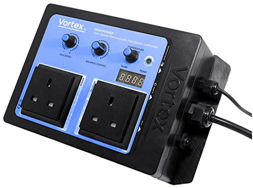 Vortex Twin Speed Fan Controller, Thermostatic Temperature Adjustable Climate Control