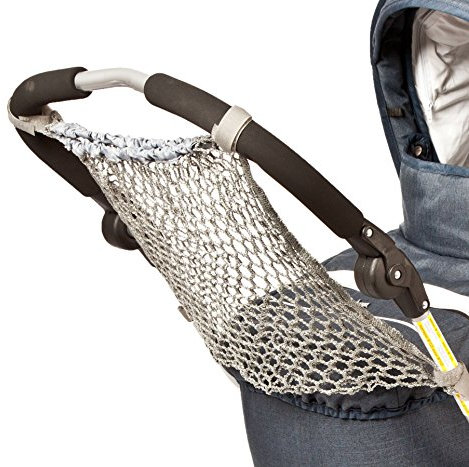 Altabebe (AL1600-11) Universalnetz, Einkaufstasche, Einkaufsnetz, Netztasche, Aufbewahrungstasche für Kinderwagen, Sportwagen, Buggyies, Jogger passend für alle Griffe. Farbe: Grau