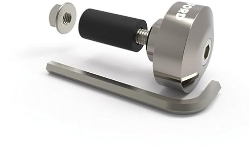 Oxford OX589 Aluminium Motorcycle Bar Ends 1 Silver
