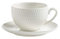 Maxwell & Williams Diamonds DV0029 - Tazzina da caffè con piattino Rotondo, in Porcellana Dura, 100 ml, Colore: Bianco