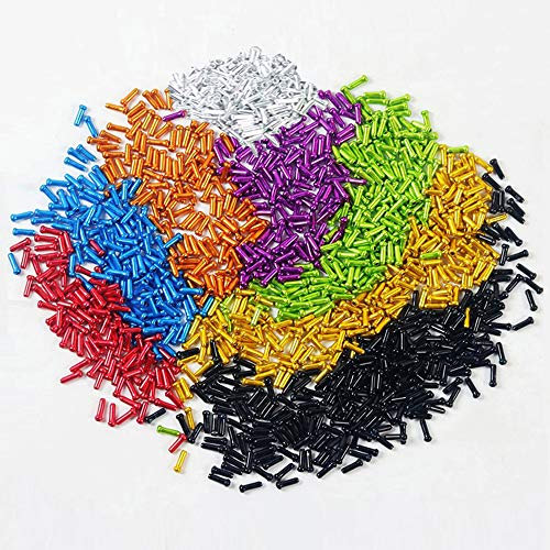 Huture 160PCS Alloy Fahrräder Bremskabel Kappen Endspitzen Shifter Crimp Ferrules Kappen für Rennräd