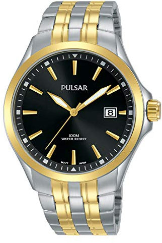 Pulsar Quarz Herren-Uhr Edelstahl mit Metallband PS9632X1