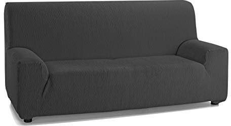 Martina Home Emilia Sofabezug, Baumwolle Polyester, Anthrazit, 1 Sitzer (70 bis 110 cm)