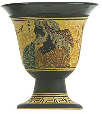 Pythagoras Tasse der Gerechtigkeit Pythagoras Fair Becher altgriechischer Gott Ares handbemalt Keramik nutzbar