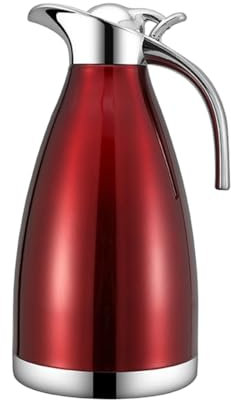 Carafe à café Thermique en Acier Inoxydable - Double paroi - Bouteille en Verre - Distributeur d'eau Bouilloire à jus de
