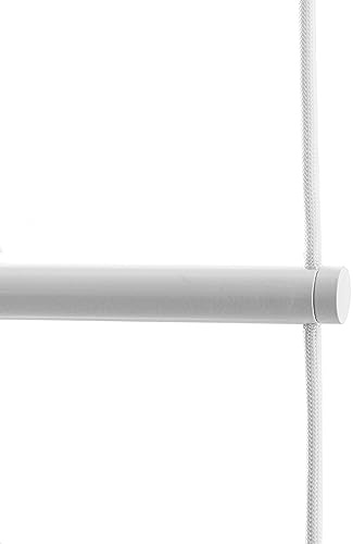 Depot4Design Wardrope Stange Für Kleiderbügel, Zubehör für Seilgarderobe, Stahl, Weiß, 8088056