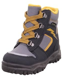 Superfit HUSKY1 warm gefütterte Gore-Tex Schneestiefel, GRAU/GELB 2010, 21 EU