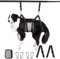 Ownpets Pet Grooming Hammock, Breathable Dog Harness Sling With Carabiners for Hair Nail Trimming Cutting & More, M