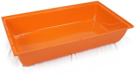 Kasten Schale Orange Hasenkäfig L 70x40x13cm für Hasen und Kaninchen Unterschale aus Robustem Kunststoff