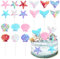 Blumomon 18 Pack DIY Mermaid Theme Cupcake Toppers Birthday Cake Toppers Under the Sea Party Supplies Cake Decoration Ocean Theme Party Supplies