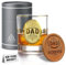 CROWNLY CRYSTAL® Personalised Whiskey Glass for Dad – Gold Birthday Gift from Daughter or Son – Best Dad Ever