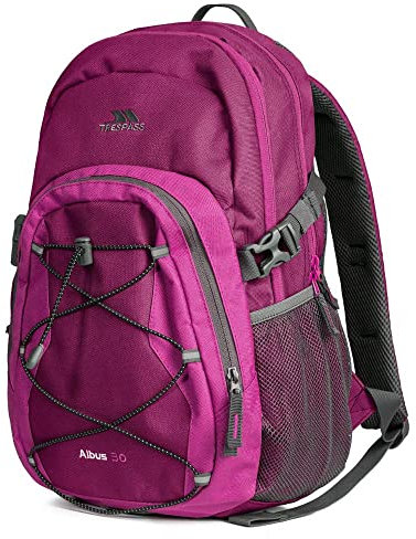 Trespass Albus, Purple, Backpack 30L With Waterproof Cover
