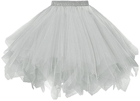 Dressever Damen 50er Rockabilly Petticoat Retro Tüllrock | Ballet Cosplay Prom Abendkleider Anlass;Tanz Tüllrock;Halloween Tüll-Rock;Karnevalskostüm