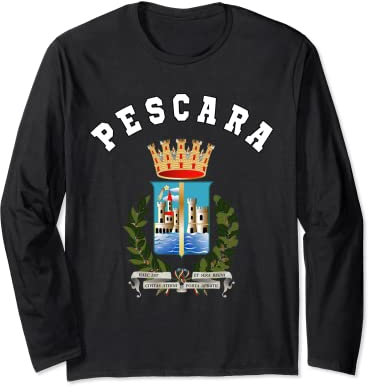 Stemma Pescara Jersey Bandiera Calcio Maglia a Manica