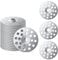 AIEX 55pcs 1 Inch Plaster Flat Washers, Zinc Plated Steel, Silver