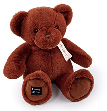 Histoire d'ours - Le Teddybär, Zimt, 40 cm, Braun – 40 cm – Geschenk zur Geburt – HO3236