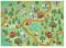Teppich Rebel Roads - Moderner Kurzflor Teppich in grün, pflegeleicht, Öko-Tex Zertifiziert, Anti-Rutsch 95x200 cm