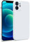 MyGadget Cover per iPhone 12 Mini - Custodia in Silicone Morbido a Doppio Strato – Case con Protezione Fotocamera & Fodera Interna Antigraffio - Bianco