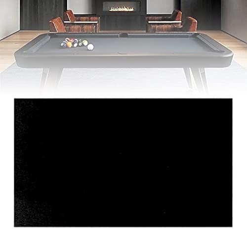 BETRAM Feutre de Table de Billard, Nappe de Billard avec 7 Pieds/8 Pieds/9 pieds/11 Pieds, Feutre de Table de Billard, Nappe de Jeu de Sports d'intérieur, 4 Couleurs au Choix 8ft Black