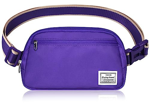 DMLuna Piccola borsa a tracolla da donna alla moda, leggera, per donne e uomini, mini marsupio con cinghia regolabile per corsa, allenamento, viaggi