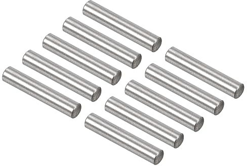 QUARKZMAN 3mm x 15.8mm Cheville Goupilles Inox Acier x 100 pcs Étagère Équerres Support Piquets Broche Tige Fixation Éléments pour Mécanique Industrie Fixation, [Argent Ton]