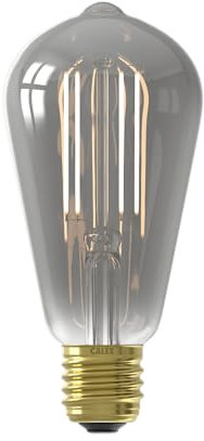 CALEX Smart LED Lampe, E27, ST64, Titanium Filament, warmweißes Licht, dimmbar, WLAN App- & Sprachsteuerung