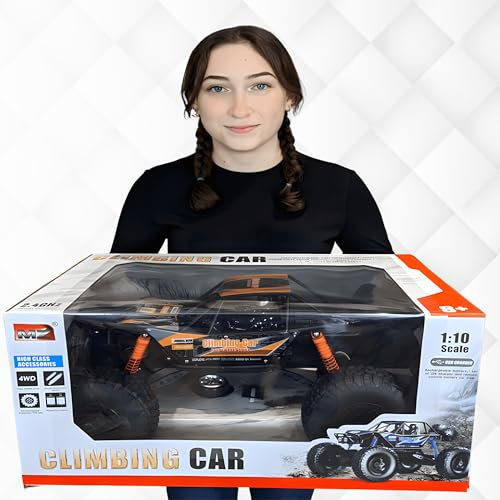 RLS Monster 1:10 Rc High-Speed Remote Control car truck with free 2 Batteries Orange