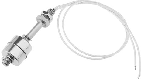Create idea Interrupteur à Flotteur en Acier Inoxydable Capteur de Niveau Liquide Monté Verticalement pour Réservoir/Pompe Contrôle du Niveau d'eau Système d'aquarium