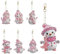 Diamond Painting Kinder Schlüsselanhänger Basteln Mädchen, 6 Stück DIY Diamant Painting, Doppelseitig Diamant Malerei Schlüsselanhänger Anhänger Geschenke für 3-10 Jahre Kinder Spielzeug Geschenke