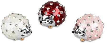 formano Deko Igel Pearl 1 Figur von 3 Figuren ca. 6cm aus Kunststein mit Glitzersteinchen