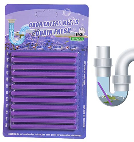 Abflussreiniger Sticks, 24 Stück Abflussreiniger Sticks, Stoppe Stinkende & Verstopfte Abflüsse, Abfluss Duft, Rohrreiniger/Abflussreiniger Für Spülbecken, Drainsticks Für Die Rohrreinigung
