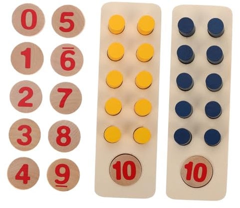 BESTonZON 1 Set counter child props number playset number matching toy number computing rack teaching Toy primary school puzzle math teaching appliance appliance toy set