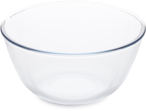 Guardini, Ciotola Ø 21 cm - 2.1L, Vetro borosilicato, Trasparente/Azzurro