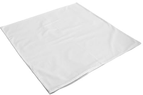 Inlett ca. 80x80, mit Reißverschluss - Baumwolle Köper weiß. Hülle ideal für Selberbefüller von Kissen - Inlett ca. = Leere Kissenhülle - Inhalt: 1 Stück