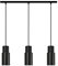 ouglres Pendelleuchte Esstisch Schwarz,Hängeleuchte 3 Flammig Holz Vintage,Dauerhaft Aluminum Schirm,Industrial E27 Lampen Hängend für Esszimmer,Küche,Wohnzimmer,Arbeitsbühnen,Höhenverstellbar