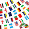 Augshy Bannière de 100 Drapeaux du Monde, Comprenant Drapeau Français Maroc Portugal, et Turquie, Drapeaux Internationaux Suspendus pour Décorations d'Événements, Bars, Clubs de Sport, D'extérieur