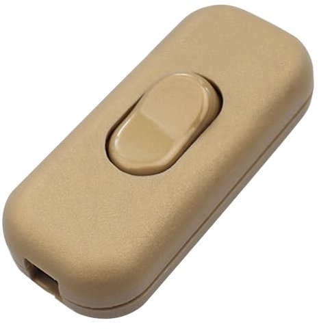 1 Pezzi Interruttore Torpedo,Interruttore Lampade Bi-Pole,6A 250 V Interruttore Bipolare Lampada a 2-3 Poli,Interruttore a Bilanciere per Piccoli Elettrodomestici Lampade da Scrivania (Oro)